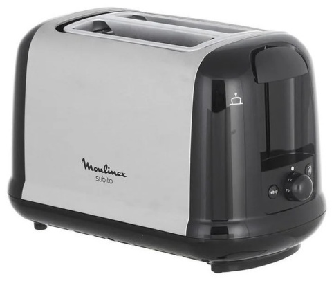 Тостер Moulinex LT260830 серебристый, черный