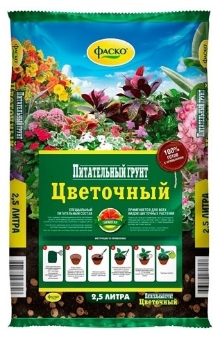 Грунт ФАСКО Цветочный 2.5 л
