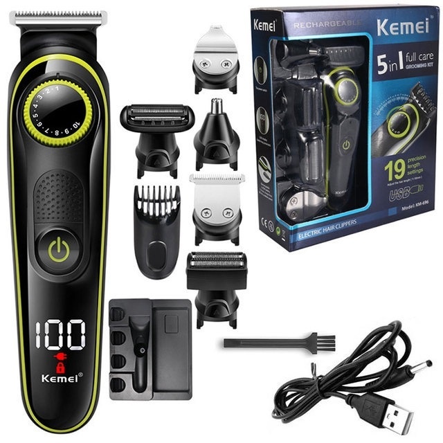 Kemei триммер KM-696 черный