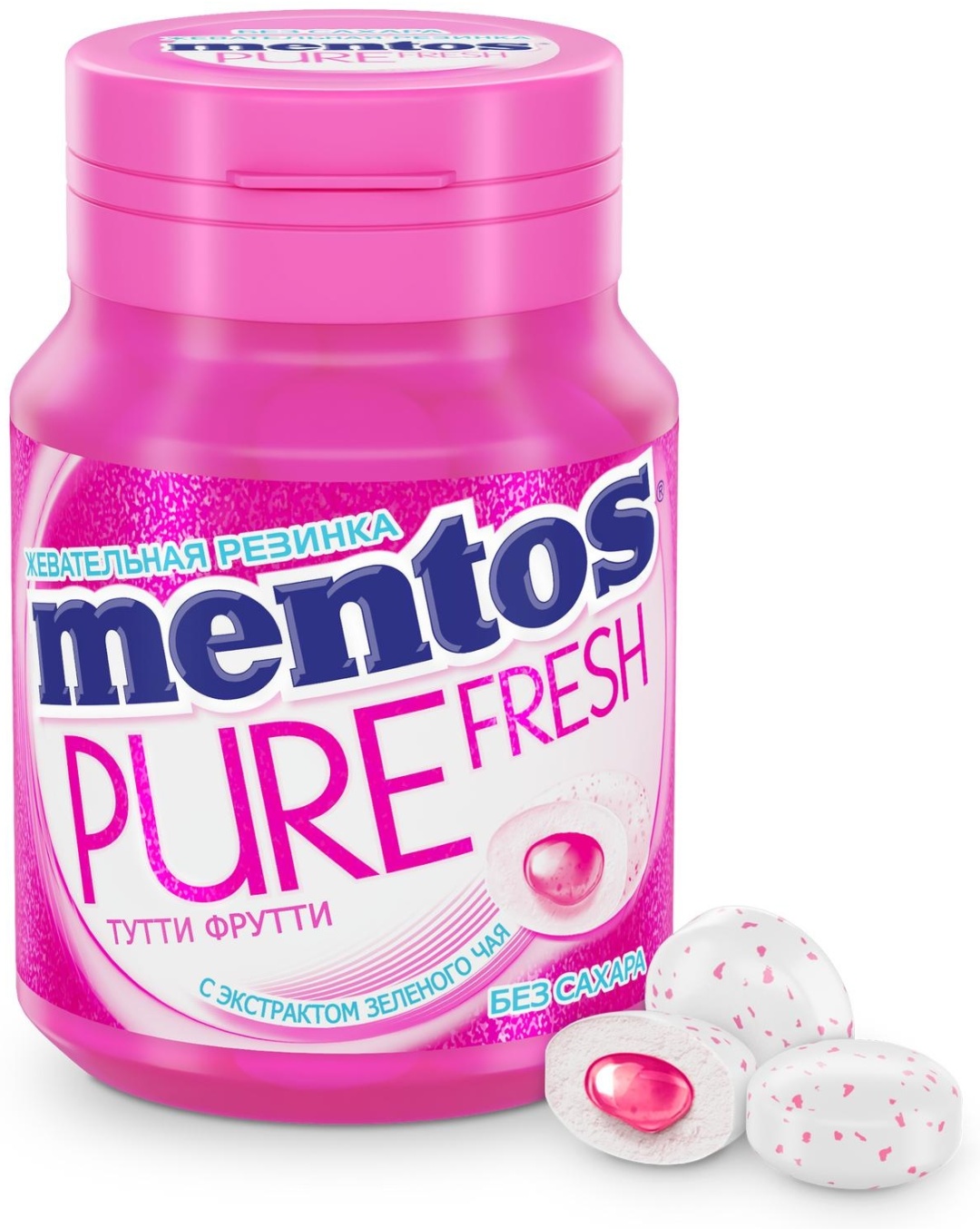 Жевательная резинка Mentos Pure Fresh тутти-фрутти 28 шт