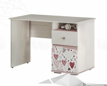 Стол письменный BTS Малибу, 108.6х60x72.1 см, белый