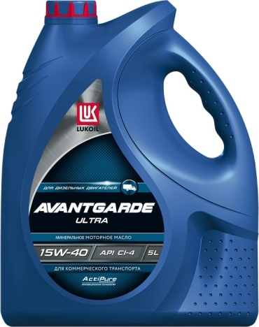 Минеральное ЛУКОЙЛ AVANTGARDE ULTRA 15W-40 5 л