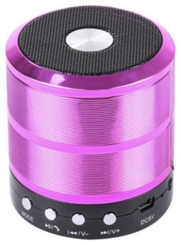 Портативная колонка Enjoy Music Mini Speaker WS-887 розовый