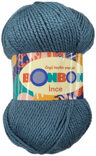 Моток NAKO Bonbon Ince 98263 темная морская волна 300 м 100 г