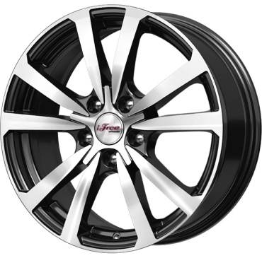K&K Бэнкс 7x17/5x114.3 D60.1 ET45 4 диска черный, серебристый