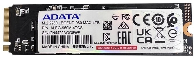 SSD ADATA ALEG-960M-4TCS 4000 Гб