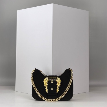 Сумка хобо Versace нейлон черный