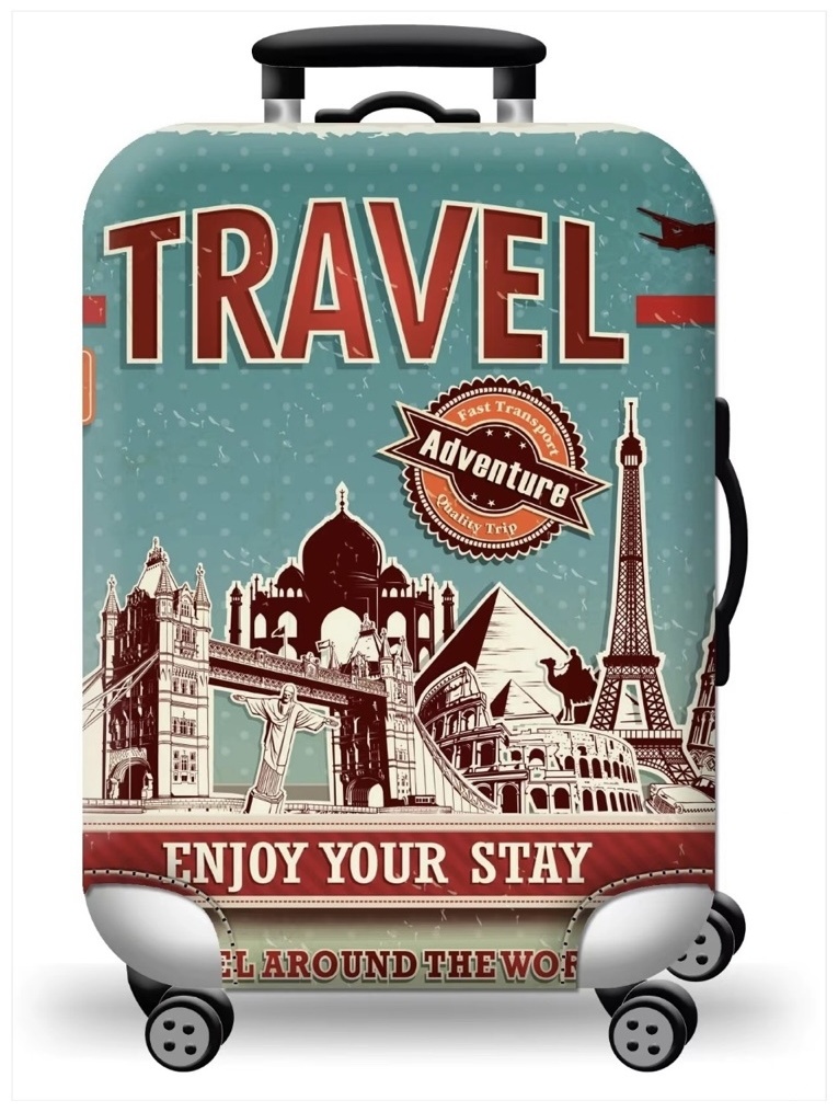LUGGAGE COVER средний (до 80 л) мультиколор