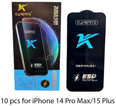 Стекло KARERTE для Apple iPhone 15 Plus черный