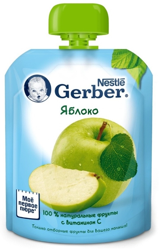 ГЕРБЕР ОРГАНИК пюре 90г Спелое Яблоко