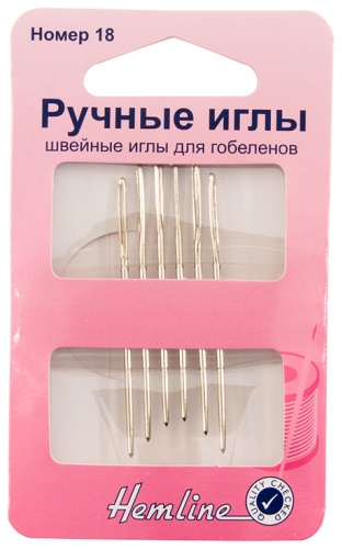 Иглы вышивальные Hemline 6 шт