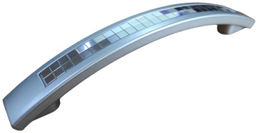 Ручка-скоба EVT Х5.102-160, пластик, 160 мм, серый, серебряный