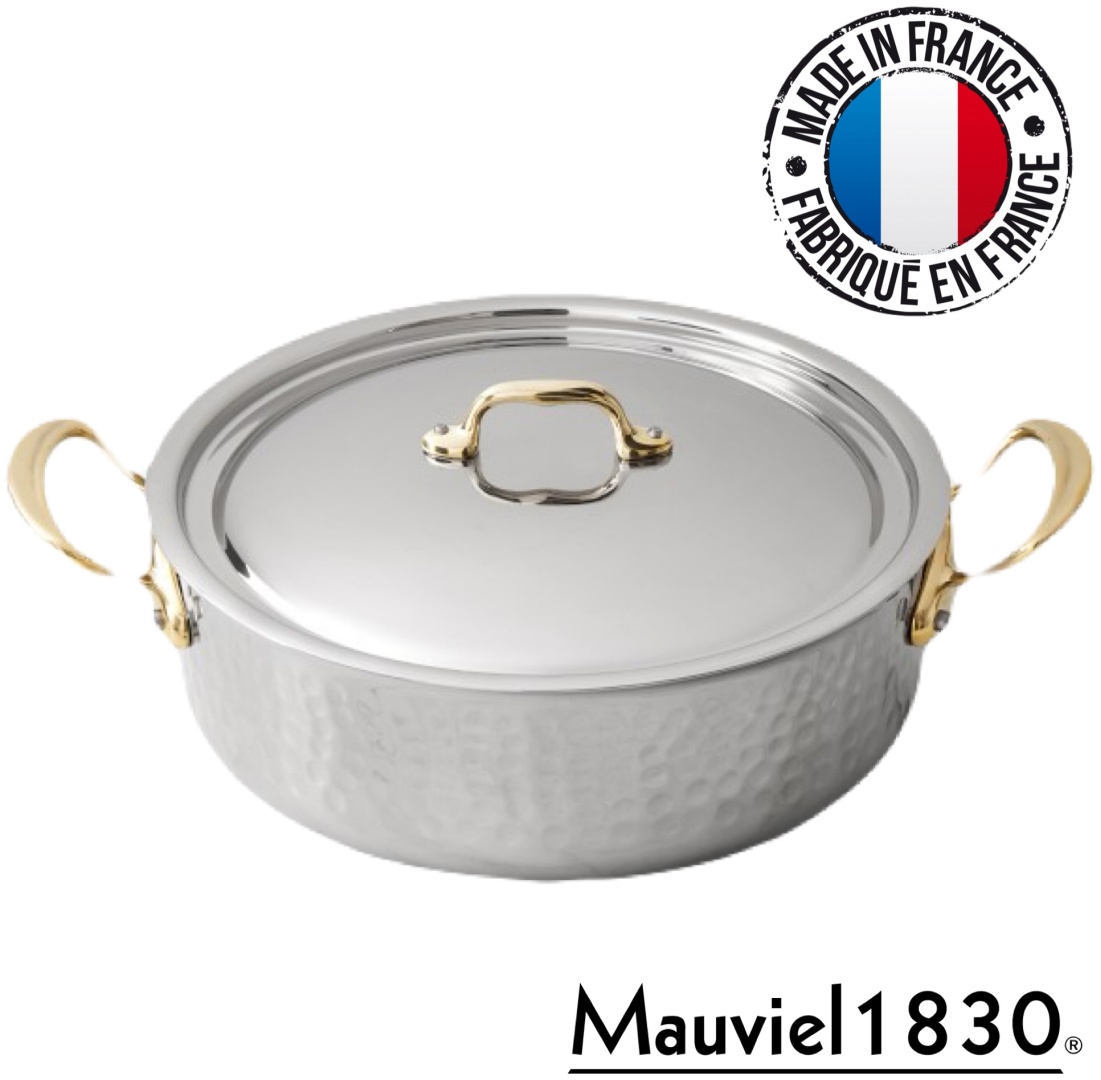 Сотейник 5.6 л, MAUVIEL 1830 M’Elite B Hammered 5-Ply Steel 28 см сталь