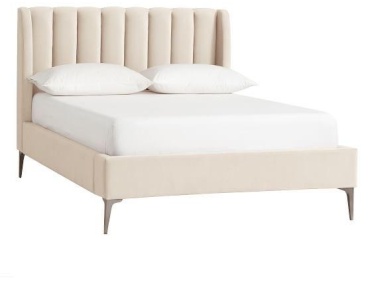 Кровать Mod Beds Roses двуспальная, 180x200 см (с матрасом, подъёмный механизм) бежевый