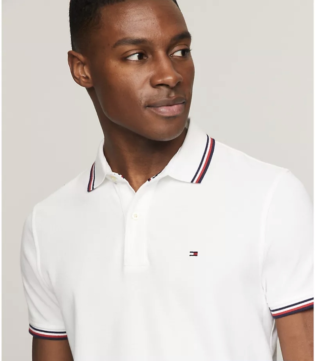 Поло Tommy Hilfiger белый