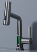 Смеситель для кухни Vodopad, цинк, цвет графит