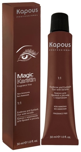Kapous Professional Magic Keratin 1.1 иссиня- черный крем-краска 30 мл