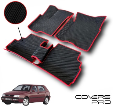 COVERSPRO G3BLRED Volkswagen Golf 1991-1995 красный, черный