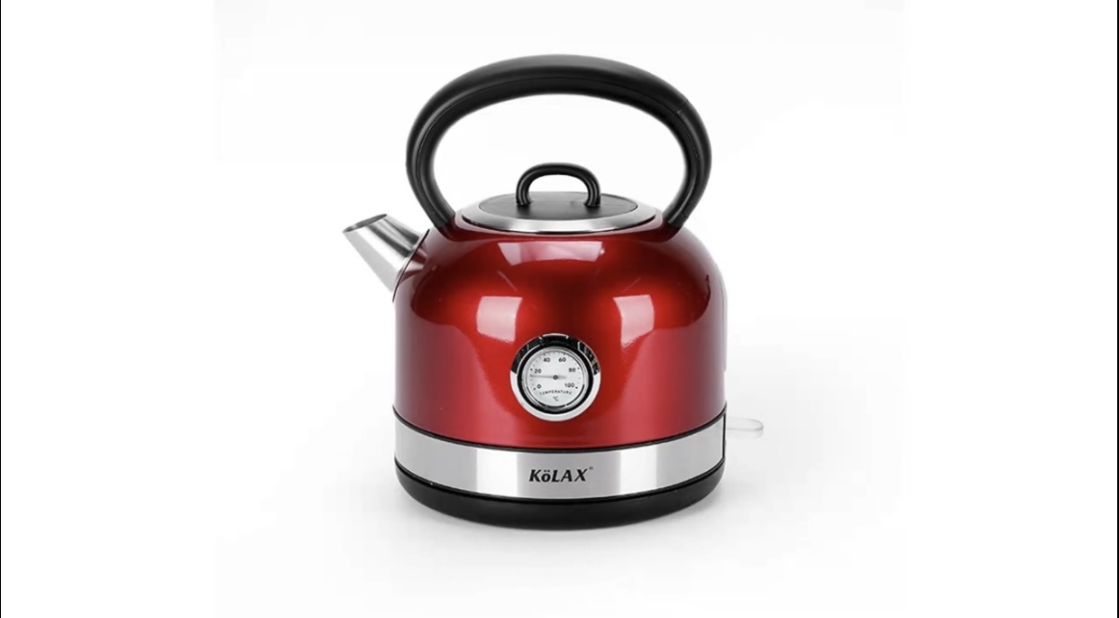 Купить Электрочайник Kolax белый, красный в Алматы – Магазин на Kaspi.kz
