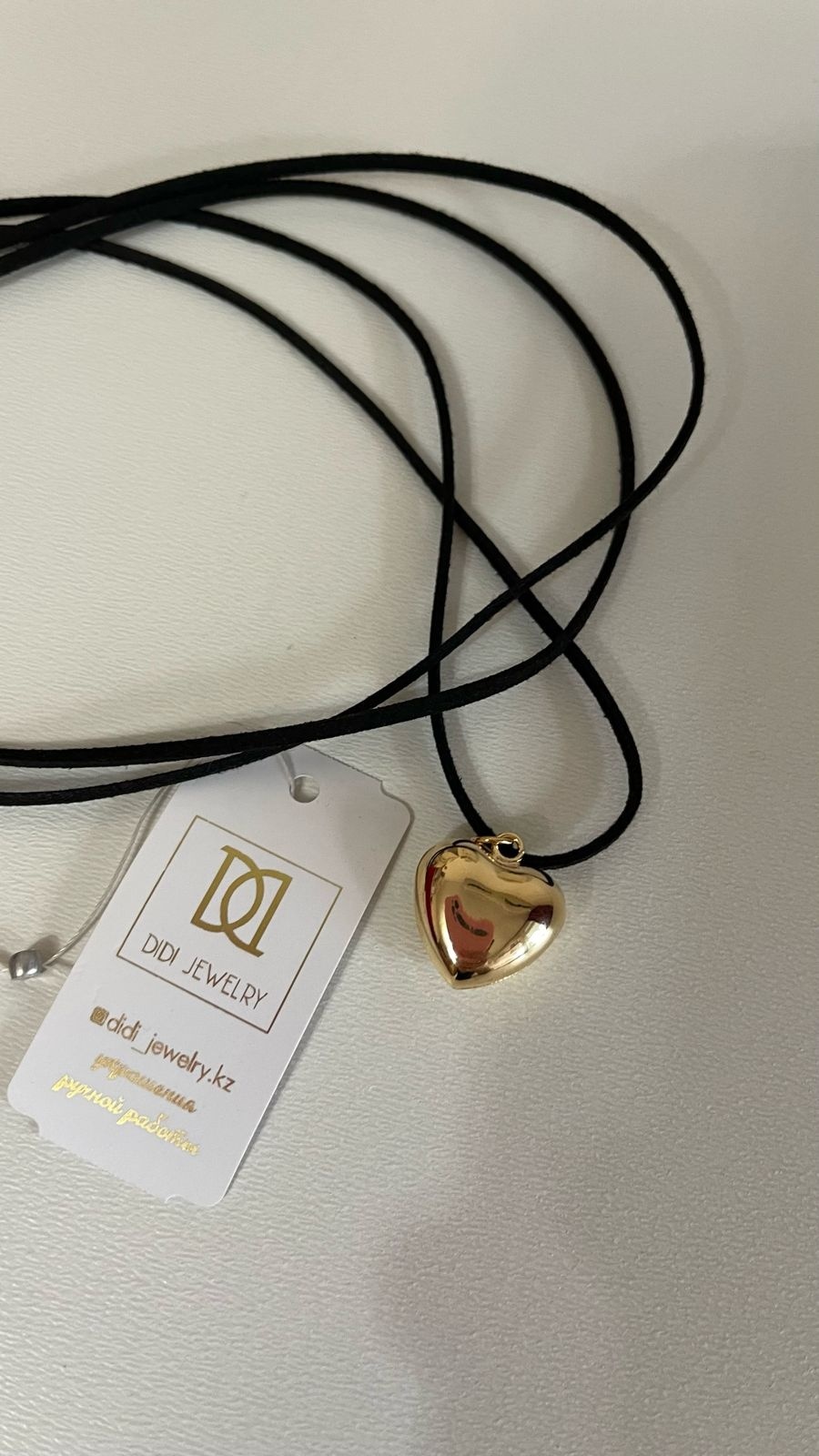 Чокер DiDi Jewelry длина 130 см натуральная замша без вставок
