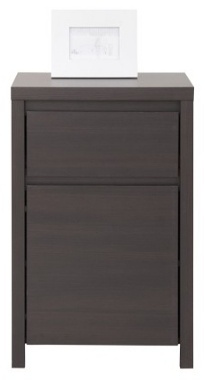Комод BRW Каспиан KOM1D1SP, 49x40.50x77 см, коричневый