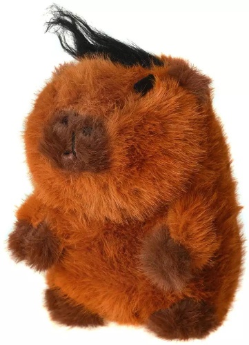 Мягкая игрушка Vulpes Капибара Сяо, высота 20 см, коричневый