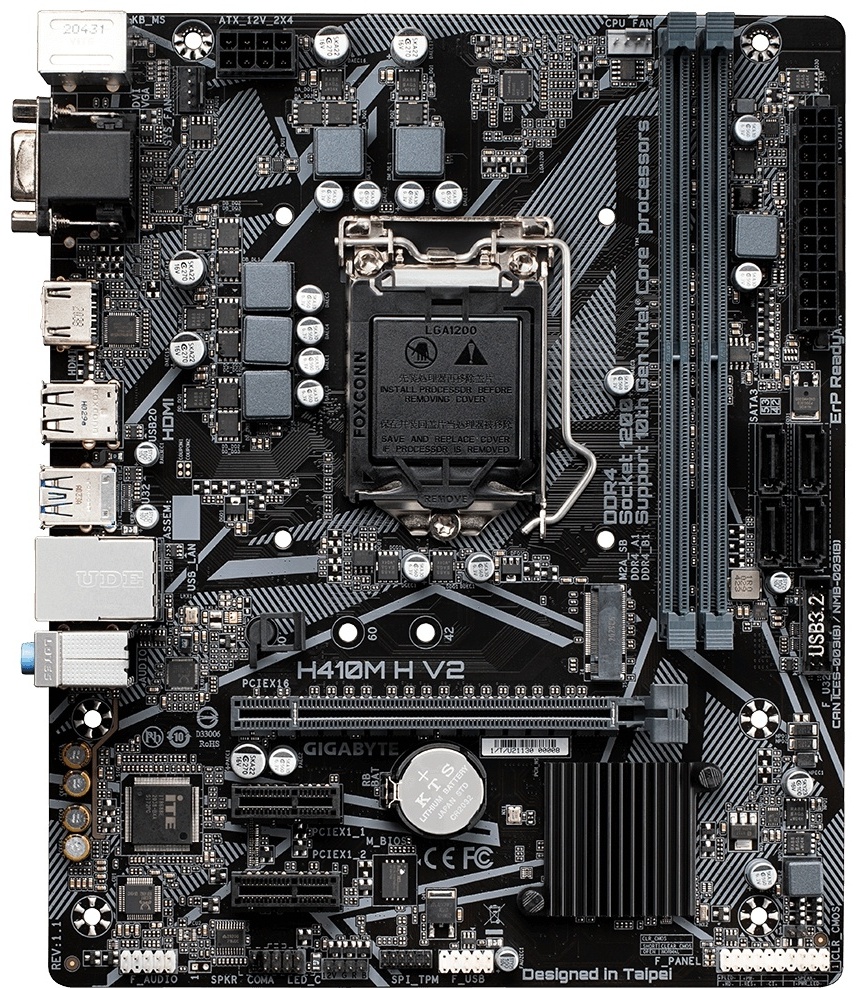 Материнская плата GIGABYTE GA-H410M H V2