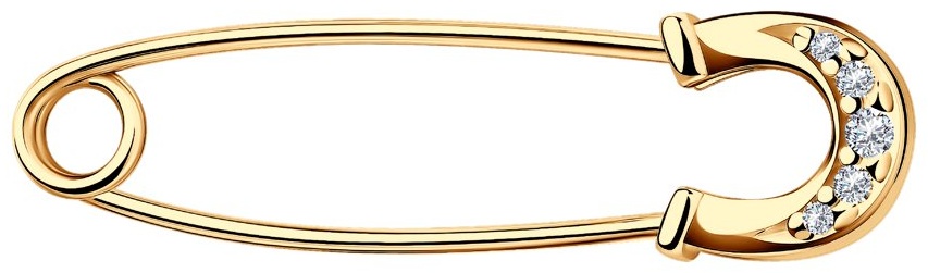 Булавка SOKOLOV 93040030_0,74 вес 0.74 г серебро, фианит