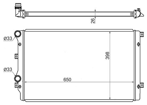 SAT радиатор основной SG-VW0008