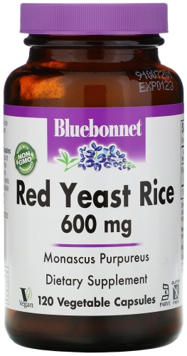 Bluebonnet Nutrition БАД Red Yeast Rice 600 mg 120 капсул