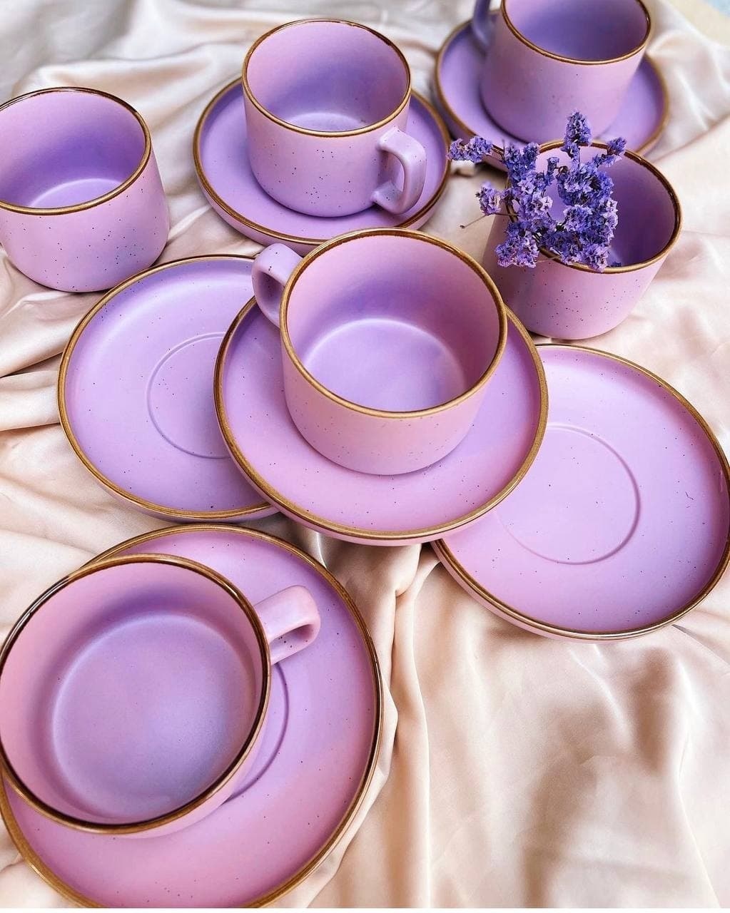 Чайная пара Ceramics , 250 мл, керамика, 6 шт.