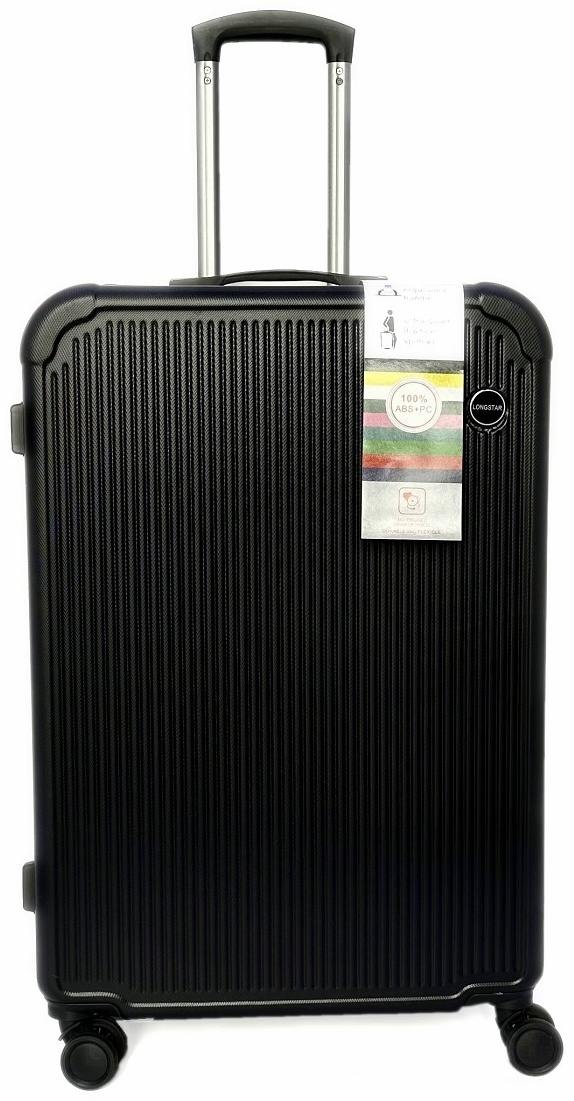 Купить Чемодан Longstar Чемодан LONGSTAR L-022 черный 65л ABS-пластик ...
