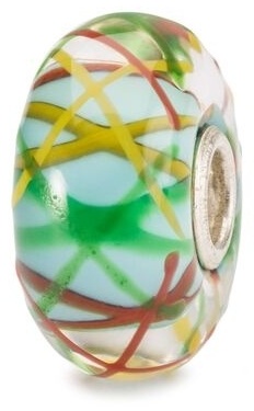 Шарм Trollbeads TGLBE-20133 вес 1.95 г серебро, стекло
