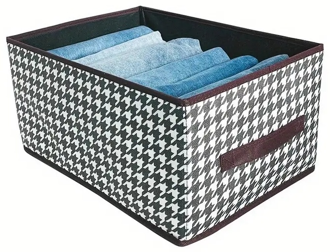 Ящик универсальный 40x20x28 см, картон, текстиль