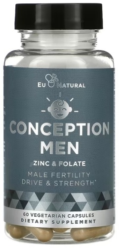 Eu Natural минерально-витаминный комплекс Conception Men, Zinc & Folate 60 капсул