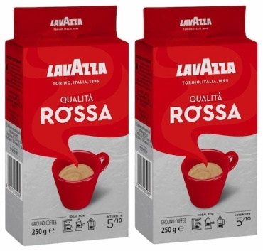 Кофе Lavazza Qualita Rossa молотый 2 упаковки по 250 г