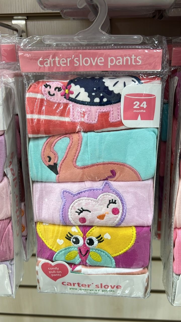 Шорты carters love фиолетовый, желтый, бирюзовый