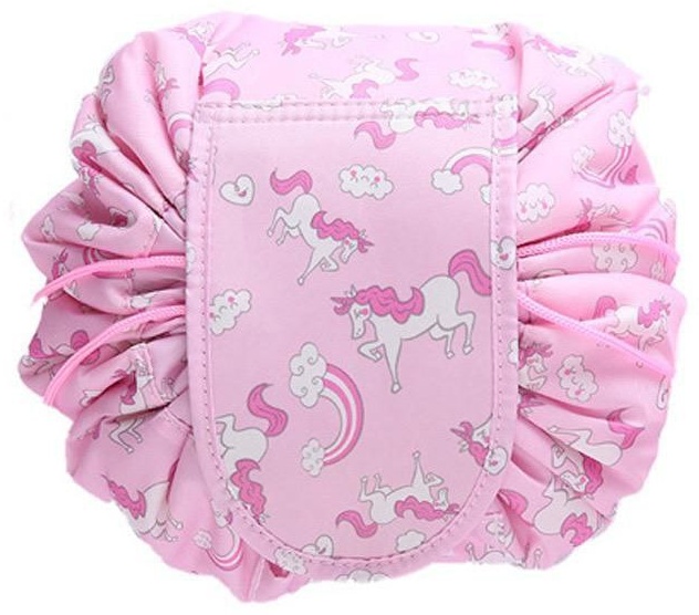 Косметичка нейлон розовый 13X15 см