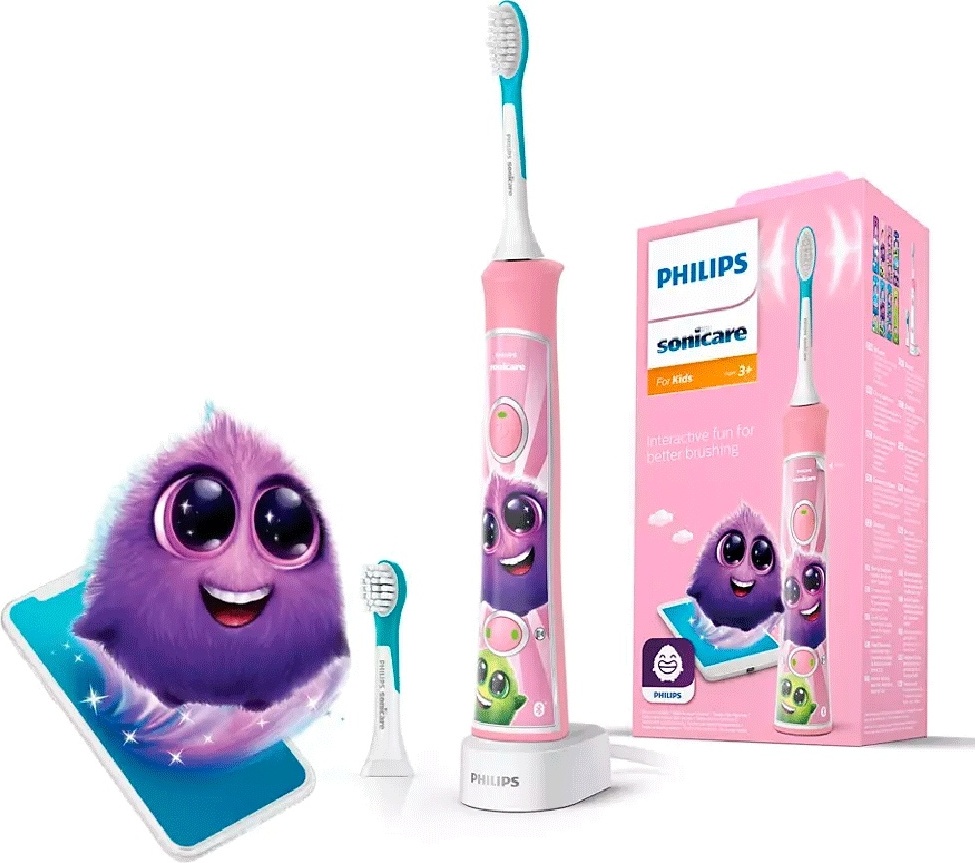Philips механическая щетка Sonicare For Kids HX6352/42 щетина средняя розовый