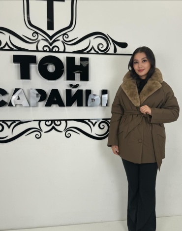 Пуховик ТОН САРАЙЫ коричневый
