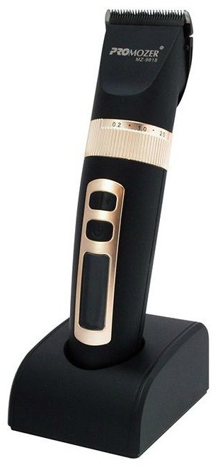 ProMozer машинка для стрижки MZ-9818 черный, золотой