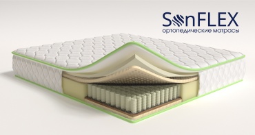 Матрас SonFlex Люкс-3, 175x205x26 см