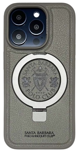 Чехол Santa Barbara Polo & Racquet Club для Apple iPhone 15 Pro Max серый