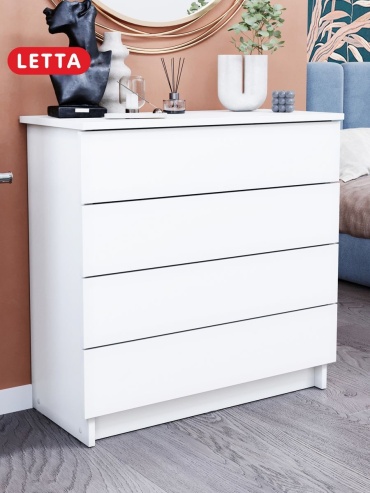 Комод Letta 24.5, 75x33x72.9 см, белый