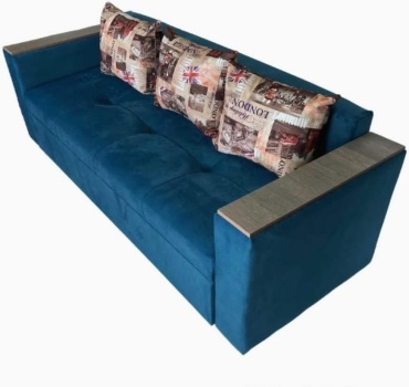 Диван Nurjol 01 Home SHANYRAQ 1, 215х80 см, обивка ткань, синий