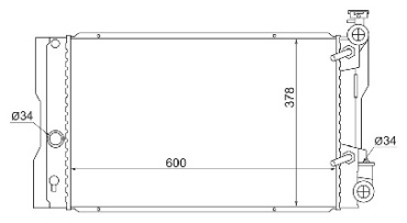 SAT радиатор основной TY0001-140