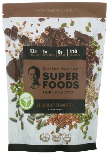 Doctor Murray Super Foods 3 Seed Protein Powder Шоколад 453.5 г