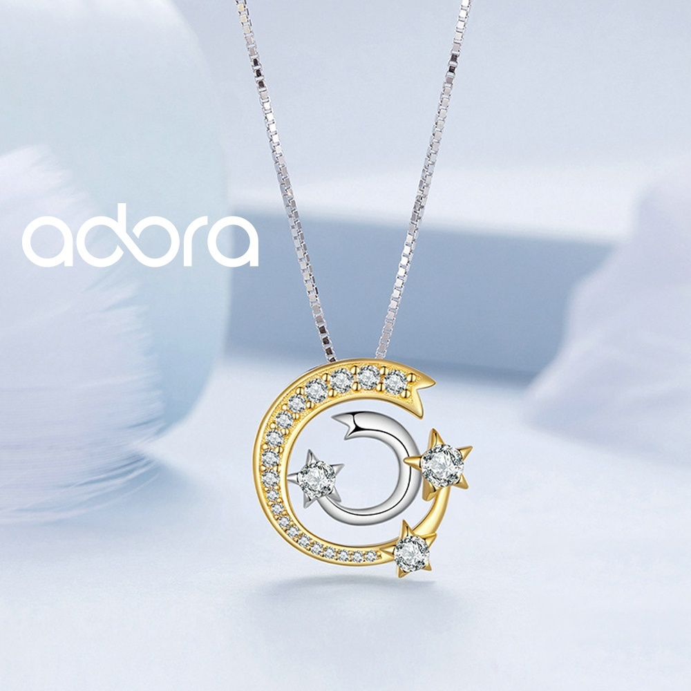 Колье Adora Ad251780701 длина 50 см вес 4.6 г серебро, фианит