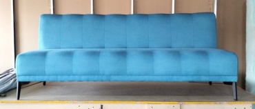 Диван Alim Sofa, 180х70 см, обивка велюр, голубой