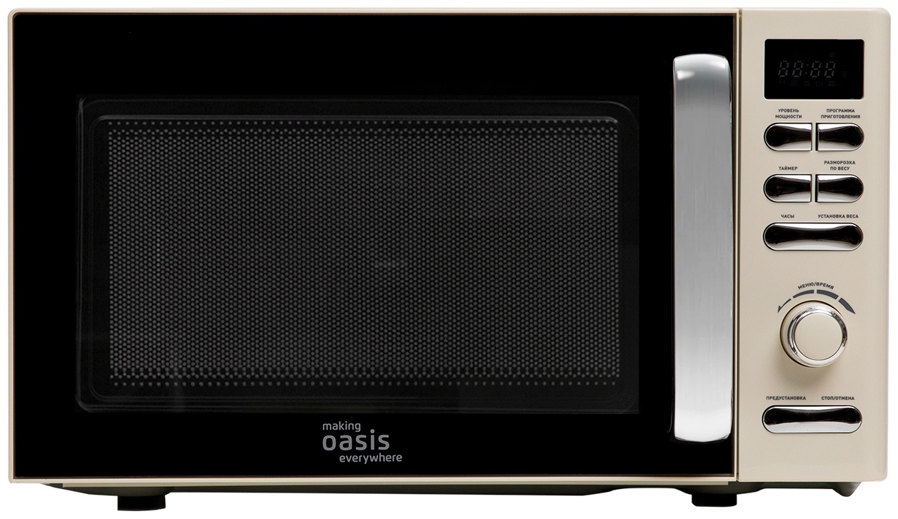 Микроволновая печь Oasis MW-80EI черный, бежевый
